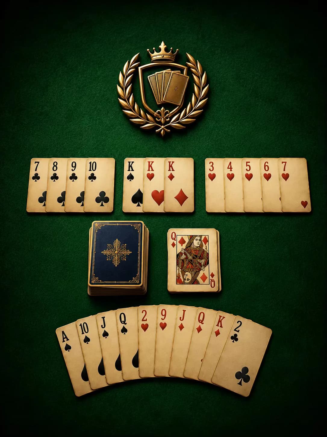 Rummy 500 ilustración